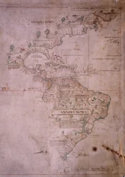 Carte du Nouveau Monde, vers 1532